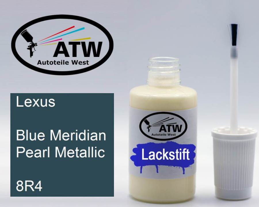 Lexus, Blue Meridian Pearl Metallic, 8R4: 20ml Lackstift, von ATW Autoteile West.